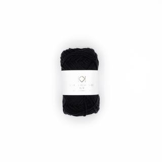 8/8 Bio-Baumwollgarn - Black